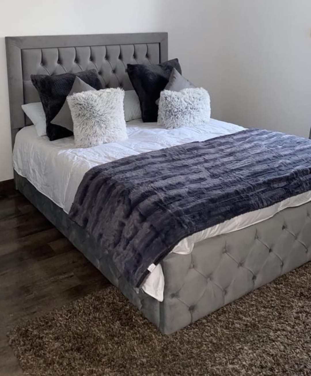 Cadre de Lit ROMA - Gris