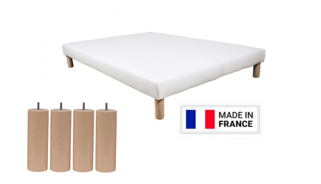 SOMMIER + MATELAS BAMBOU 25CM D'ÉPAISSEUR