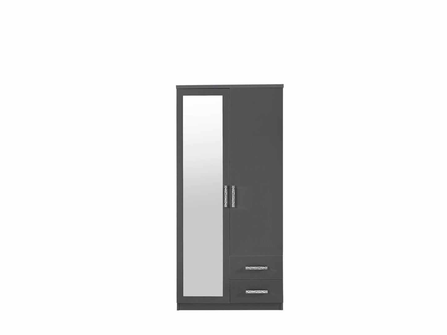 Armoire Porte Battante - GRISE - 3 modèles
